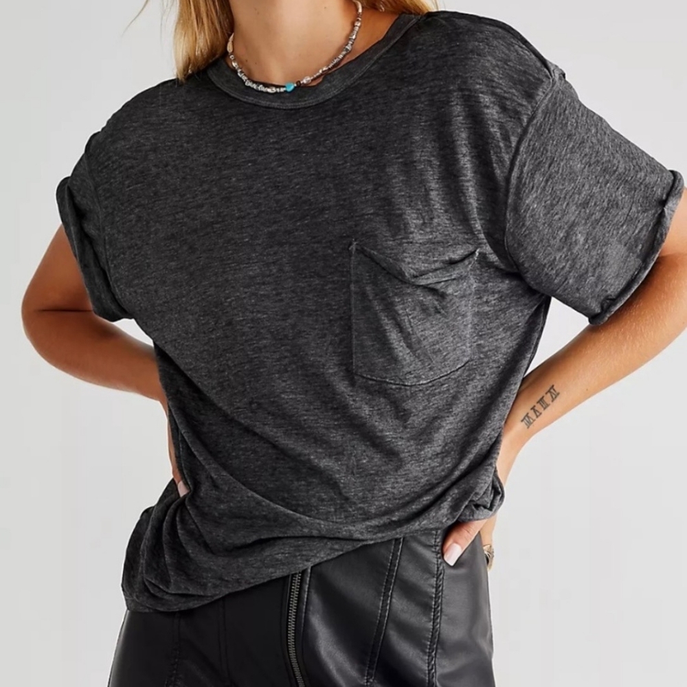 Free People Vella T-Shirt Black